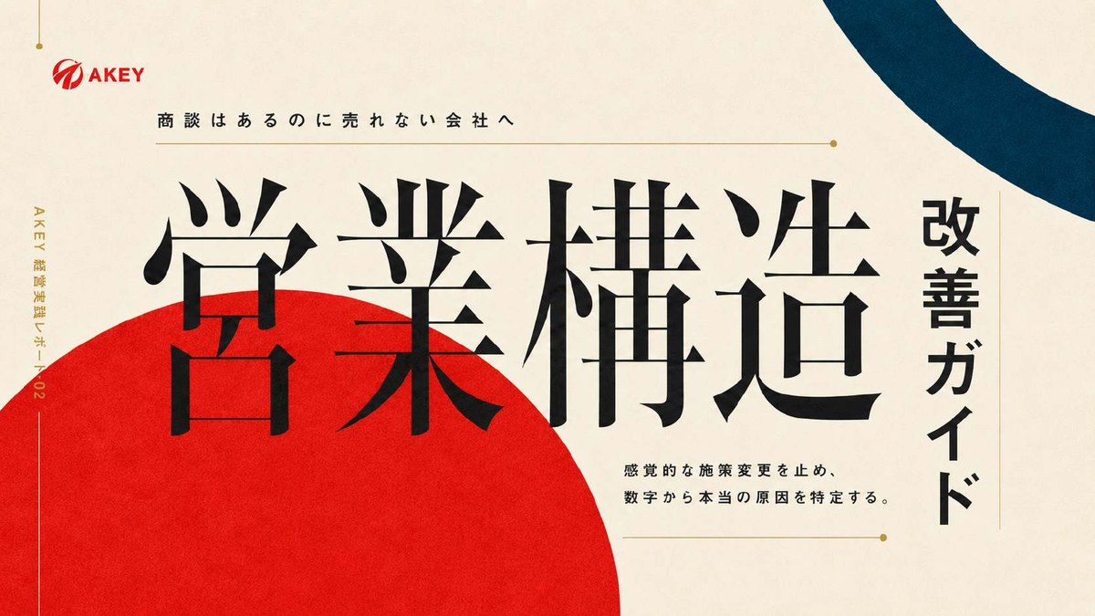 営業構造改善ガイドの表紙